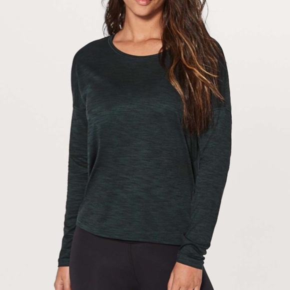 Lululemon Green Get Set Long Sleeve - Picture 1 of 11